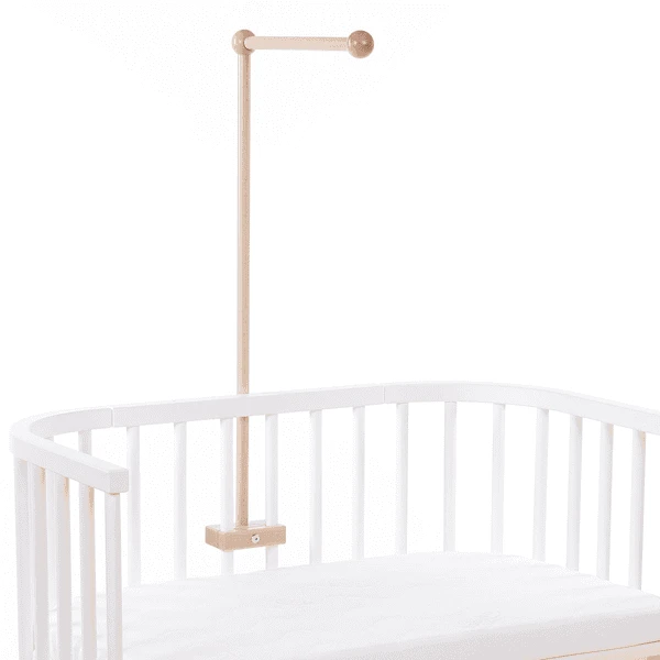 Babybay ® Verrijdbare Houder Geschikt Voor Alle Modellen Met Ronde Stangen Naturel Gelakt 6 Babybay ® Verrijdbare Houder Geschikt Voor Alle Modellen Met Ronde Stangen Naturel Gelakt - Afbeelding 4