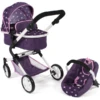 BAYER CHIC 2000 Combi Poppenwagen LIA Stars Paars -Kinderspeelgoed Winkel bayer chic 2000 combi poppenwagen lia stars paars a355533