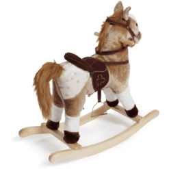 BAYER CHIC 2000 Hobbelpaard Bruin Met Witte Vlekken -Kinderspeelgoed Winkel bayer chic 2000 hobbelpaard bruin met witte vlekken a320823 2