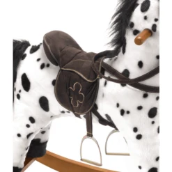 BAYER CHIC 2000 Schommelpaard CARLOTTA Wit Met Zwarte Stippen -Kinderspeelgoed Winkel bayer chic 2000 schommelpaard carlotta wit met zwarte stippen a320815 3