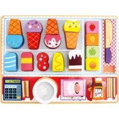 Bino 3D Puzzelhout, Roomijs Parlour -Kinderspeelgoed Winkel bino 3d puzzelhout roomijs parlour a360501 3