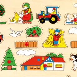 BINO Hout - Steekpuzzel Boerderij, Maxi -Kinderspeelgoed Winkel bino hout steekpuzzel boerderij maxi a013872 2