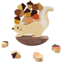 Bino Houten Evenwichtsspel, Eekhoorn -Kinderspeelgoed Winkel bino houten evenwichtsspel eekhoorn a360495 4