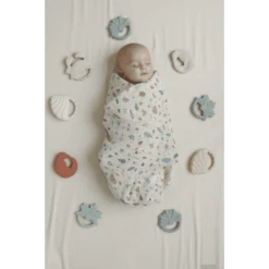 Cam Cam Copenhagen Bijtring Blad - Dusty Green -Kinderspeelgoed Winkel cam cam copenhagen bijtring blad dusty green a369674 1