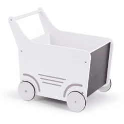 CHILDHOME Houten Wagen Wit -Kinderspeelgoed Winkel childhome houten wagen wit a260144 4