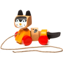 Cubika Katten Trekspeelgoed -Kinderspeelgoed Winkel cubika katten trekspeelgoed a345410 3