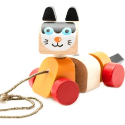 Cubika Katten Trekspeelgoed -Kinderspeelgoed Winkel cubika katten trekspeelgoed a345410 4