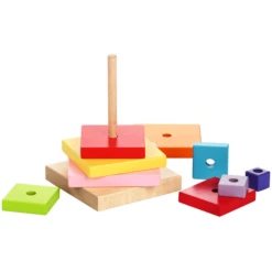 Cubika Toys Houten Speelgoed Pyramide -Kinderspeelgoed Winkel cubika toys houten speelgoed pyramide a345285 4