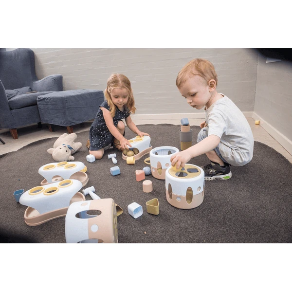 Dantoy Tiny BIO Set Van Insteekspel En Hamerbank 4 Dantoy Tiny BIO Set Van Insteekspel En Hamerbank - Afbeelding 2