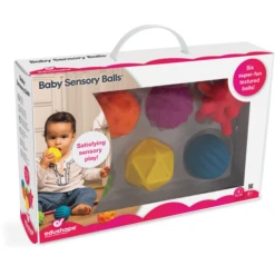 Edushape Baby Sensorische Ballen - 6 Stuks -Kinderspeelgoed Winkel edushape baby sensorische ballen 6 stuks a394059 2