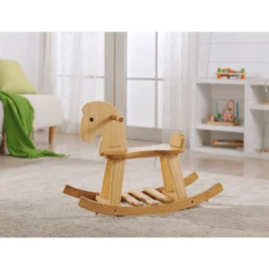 EverEarth® Bamboe Schommelpaard -Kinderspeelgoed Winkel everearth bamboe schommelpaard a185852 1