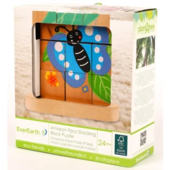 EverEarth® Stapelpuzzel Van Rups Tot Vlinder -Kinderspeelgoed Winkel everearth stapelpuzzel van rups tot vlinder a270125 3