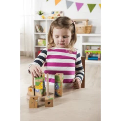EverEarth® Stapelpuzzel Van Rups Tot Vlinder -Kinderspeelgoed Winkel everearth stapelpuzzel van rups tot vlinder a270125 4