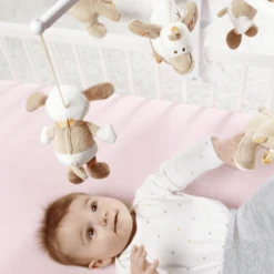 FEHN Muziek-Mobile Hond, Eend, Teddy - Rainbow -Kinderspeelgoed Winkel fehn muziek mobile hond eend teddy rainbow a123226 3