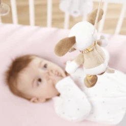 FEHN Muziek-Mobile Hond, Eend, Teddy - Rainbow -Kinderspeelgoed Winkel fehn muziek mobile hond eend teddy rainbow a123226 4