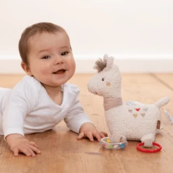 Fehn Peru - Activity Lama Met Ring -Kinderspeelgoed Winkel fehn peru activity lama met ring a273381 2