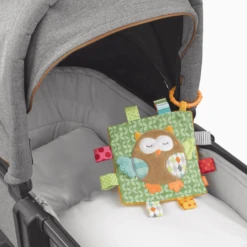 Fehn® Sleeping Forest Knisperdoek Uil Met Ring -Kinderspeelgoed Winkel fehn sleeping forest knisperdoek uil met ring a273733 4