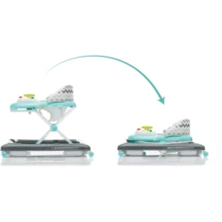 Fillikid Loopwagen Zigzag Mint Grijs -Kinderspeelgoed Winkel fillikid loopwagen zigzag mint grijs a276427 2