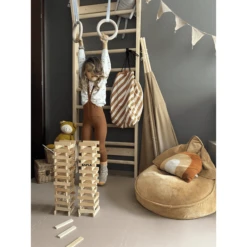 Fitwood ULPU MINI Turnringen, Wit - Witte Bandjes -Kinderspeelgoed Winkel fitwood ulpu mini turnringen wit witte bandjes a377293 4