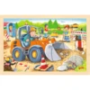 Goki Bouwplaats Inlegpuzzel -Kinderspeelgoed Winkel goki bouwplaats inlegpuzzel a325278