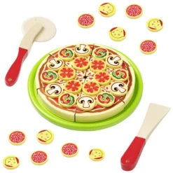 Howa® Houten Snijpizza -Kinderspeelgoed Winkel howa houten snijpizza a268355 1