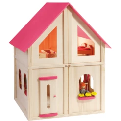 Howa® Poppenhuis Opvouwbaar Incl. Accessoires -Kinderspeelgoed Winkel howa poppenhuis opvouwbaar incl accessoires a260254 4