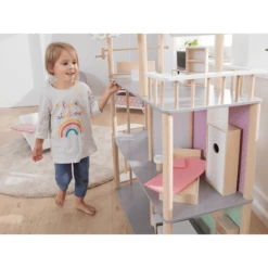 Howa® Poppenhuis Voor Poppen Tot 30cm -Kinderspeelgoed Winkel howa poppenhuis voor poppen tot 30cm a282027 4
