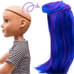 I'M A GIRLY Blauwe Lange Pruik 11 I'M A GIRLY Blauwe Lange Pruik -Kinderspeelgoed Winkel im a girly blauwe lange pruik a315126 4