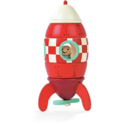 Janod® Magnetisch Bouwpakket - Raket Klein -Kinderspeelgoed Winkel janod magnetisch bouwpakket raket klein a195994 4