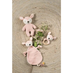 Jollein Knuffel Deer Pale Pink -Kinderspeelgoed Winkel jollein knuffel deer pale pink a283068 3