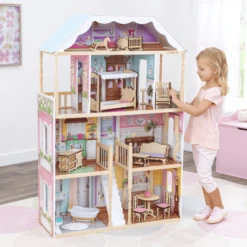 KidKraft® Charlotte Poppenhuis -Kinderspeelgoed Winkel kidkraft charlotte poppenhuis a272692 1