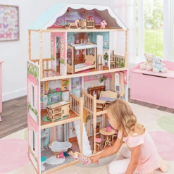 KidKraft® Charlotte Poppenhuis -Kinderspeelgoed Winkel kidkraft charlotte poppenhuis a272692 3