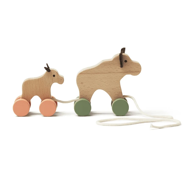 Kids Concept ® Pull-along Eland Familie Edvin 4 Kids Concept ® Pull-along Eland Familie Edvin - Image 2