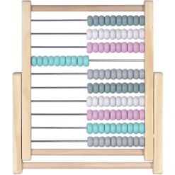 KINDSGUT Abacus Rekenliniaal, Lichtroze -Kinderspeelgoed Winkel kindsgut abacus rekenliniaal lichtroze a325206 3