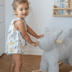 Label Label - Schommelhond - Grijs -Kinderspeelgoed Winkel label label schommelhond grijs a394320 2