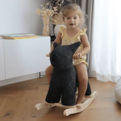 Label Label - Schommelhond - Zwart -Kinderspeelgoed Winkel label label schommelhond zwart a394323 3