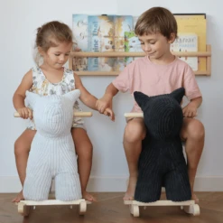 Label Label - Schommelhond - Zwart -Kinderspeelgoed Winkel label label schommelhond zwart a394323 4