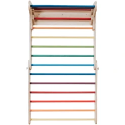 LEG & GO Klimdriehoek - Klimmuur (Zweeds) 2in1, Regenboog -Kinderspeelgoed Winkel leg go klimdriehoek klimmuur zweeds 2in1 regenboog a379553 4