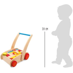 Small Foot LEGLER Loopwagen "Bouwstenen" -Kinderspeelgoed Winkel legler loopwagen bouwstenen a096010 2