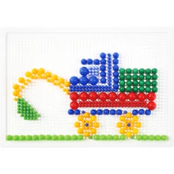 LENA ® Mozaïek Set Color Mix 400 Pluggen -Kinderspeelgoed Winkel lena mozaiek set color mix 400 pluggen a357451 2