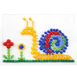 LENA ® Mozaïek Set Color Mix 400 Pluggen -Kinderspeelgoed Winkel lena mozaiek set color mix 400 pluggen a357451 3