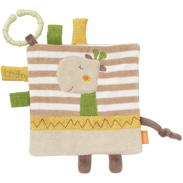 Fehn Loopy & Lotta Knetterdoek Giraf Met Ring 3 Fehn Loopy & Lotta Knetterdoek Giraf Met Ring