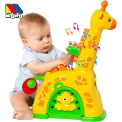 MOLTO Activity Giraffe Met Geluid En Bouwstenen -Kinderspeelgoed Winkel molto activity giraffe met geluid en bouwstenen a397606 3