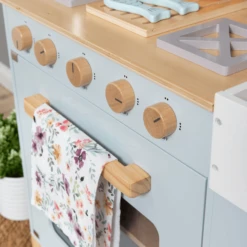 MUSTERKIND Speelkeuken Linum, Grijsblauw/natuurlijk -Kinderspeelgoed Winkel musterkind speelkeuken linum grijsblauw natuurlijk a282303 2