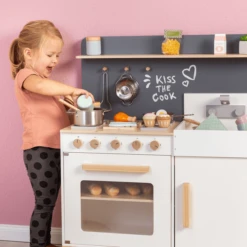 MUSTERKIND Speelkeuken Wit/natuurlijke -Kinderspeelgoed Winkel musterkind speelkeuken wit natuurlijke a282305 2
