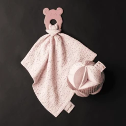 Nattou Bijtring + Knuffeldoekje Roze -Kinderspeelgoed Winkel nattou bijtring knuffeldoekje roze a309554 3