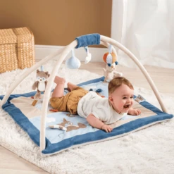 Nattou Jim & Bob Speelkussen Met Strik -Kinderspeelgoed Winkel nattou jim bob speelkussen met strik a343573 2