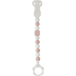 Nattou Lapidou - Speenketting, Roze-wit -Kinderspeelgoed Winkel nattou lapidou speenketting roze wit a229201 4