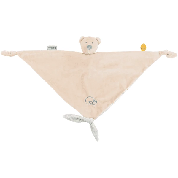 Nattou Romeo, Jules & Sally Maxi Knuffelsjaal Beer 5 Nattou Romeo, Jules & Sally Maxi Knuffelsjaal Beer - Image 3