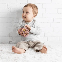 Nattou Set Ballen Oudroze + Curry -Kinderspeelgoed Winkel nattou set ballen oudroze curry a344250 3